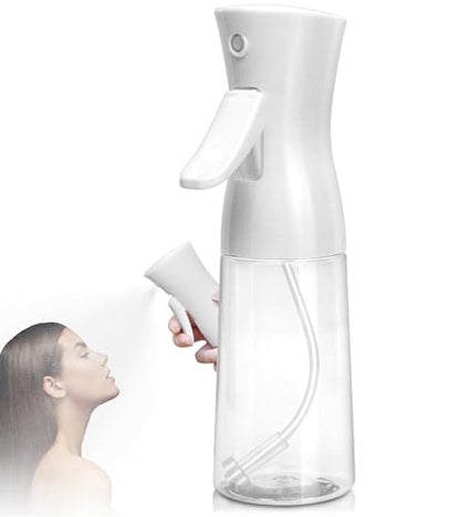Continuous Spray Bottle,Hair Spray Bottle,Plants Water Spray Mist Bottle,Ultra-Fine Spray Bottle for Hair,Skincare, Plant Care, Pet Grooming, Cleaning(White) - color: White-1 Pc, size: 6.8 Ounces