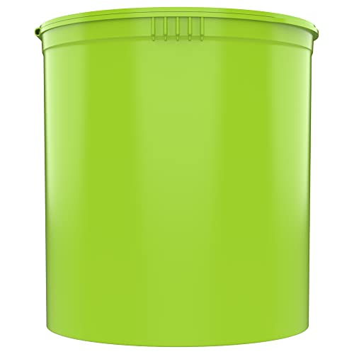 90 Dram CR Plastic Packaging Pop Top Containers - Child Resistant Travel Holder Vial Bottles - 60 qty (Lime Green) - color: Lime Green
