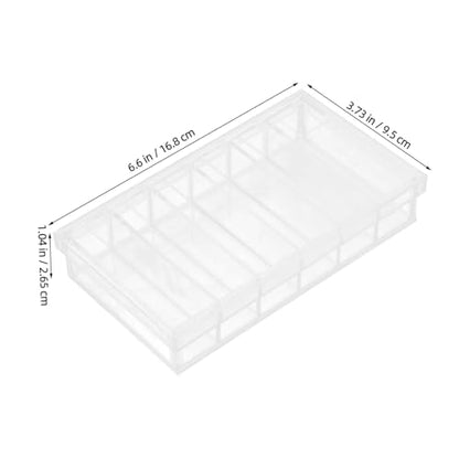 MAGICLULU Acrylic Incubation Tray for Laboratory Use with 6-Compartment Design and Lid, Tight Seal, Easy Clean Specimen Observation Box for Hatching and Raising Aquarium Fry, 6.6x3.8 Inches