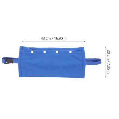 Adjustable Strap Reptile Carrier Bag for Bearded Dragon and Small Pets, Portable Blue Travel Sling Backpack for Outdoor Lizard, Chinchilla, Guinea Pig, and Snake Transport