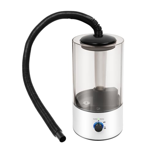 Reptile Humidifier & Fogger 4L Large Capacity Tank Cool Mist Maker with Adjustable Hose, Auto Shut-Off for Terrarium Geckos Snakes Turtles Lizards Frogs