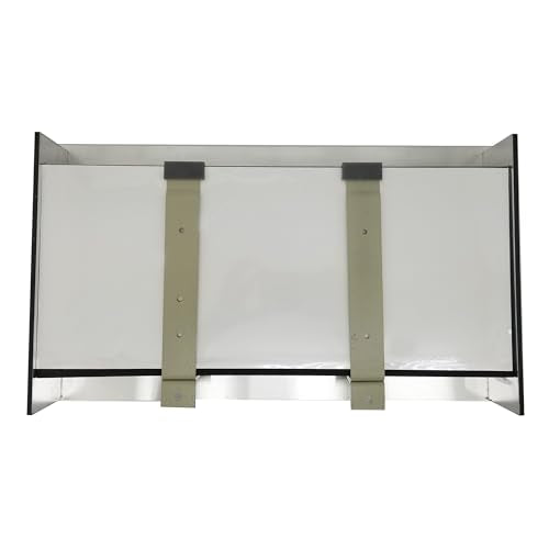 3.0 Wall Mounted Fish Tank Kit with LED Lighting, Built-in Filter System, Modern Space-Saving Design, Complete Accessories Set (View, Black)