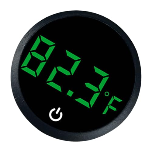 Fishtanks Digital Thermometers LED Display Accurate Temperature Gauge for Reptiles Tanks Wth Stick on Rechargeable Design LED Display Thermometers - color: B