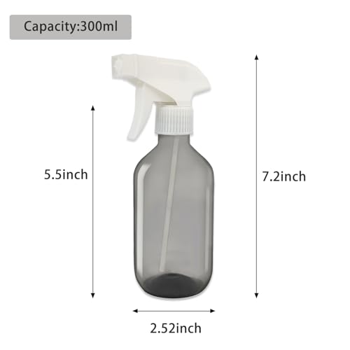 2 Pack 10oz/300ml Spraying Bottles, Adjustable Spray Bottles with Mist and Stream Modes for Hair, Gardening and Cleaning