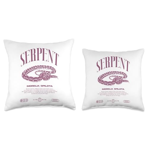 Carpet Python Modern Reptile Keeper Streetwear Throw Pillow - size: 18x18