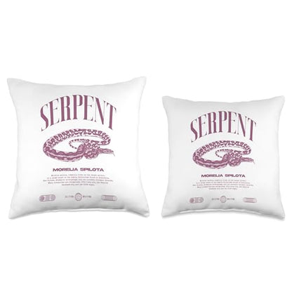 Carpet Python Modern Reptile Keeper Streetwear Throw Pillow - size: 18x18