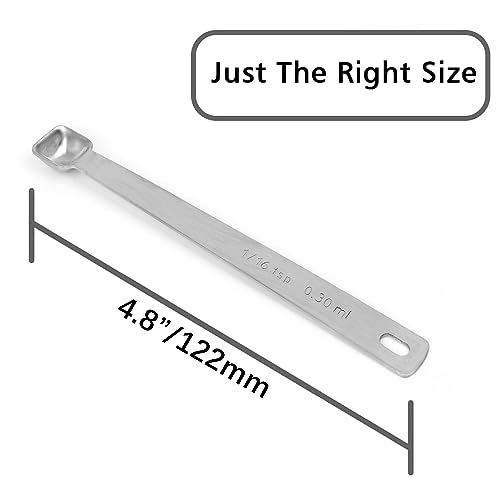 1PCS 1/16tsp(0.3ml) Tiny Measuring Spoon, Small Teaspoon for Tiny Amounts | High Precision, Food-Grade Stainless Steel, ‌Rust-Free, Dishwasher-Safe, Easy-Read Markings, Multi-Purpose, Sturdy & Durable - size: 1/16tsp|0.3ml