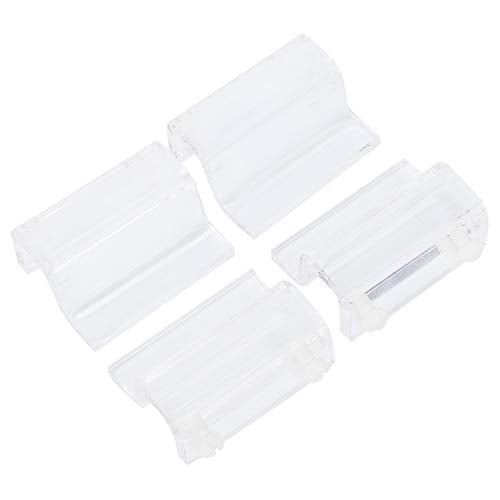 4Pcs Aquarium Lid Clips, Acrylic Material, Stable Support Clamp for Fish Tank Cover, Ideal for Open Tanks and Reptile Enclosures