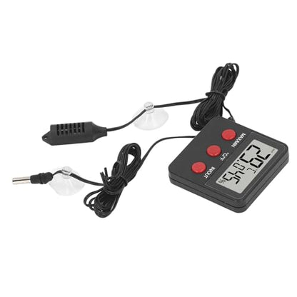 GOWENIC Mini Temperature and Humidity Meter, 2 Probe Digital Hygrometer, Incubator Temperature Monitor with Probe, and Humidity Gauge