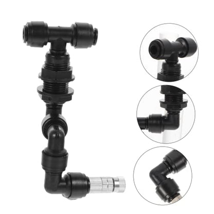 HANABASS 4pcs Garden Hose Sprayer Nozzle Mist Nozzle Mist Sprayer Reptile Mister Plant Mister Spray Bottle Hose Wand for Watering Plants - color: Blackx4pcs, size: 10X9X2CMx4pcs