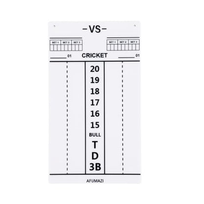 Dry Erase Dart Scoreboard, Dart Score Keeper for Cricket and 01 Games, 13.8x7.9 Inch Dartboard Accessories