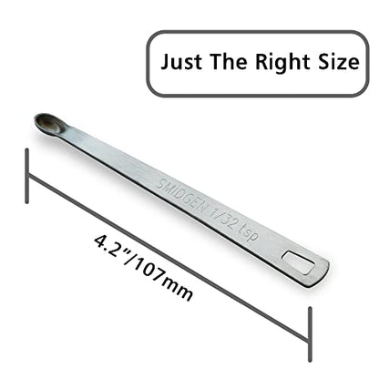 1PCS 1/32tsp(0.16ml) Mini Measuring Spoon, Small Teaspoon for Tiny Amounts | High Precision, Food-Grade, ‌Rust-Free, Dishwasher-Safe, Easy-Read Markings, Multi-Purpose, Sturdy & Durable - size: 1/32tsp|0.16 ml|0.16cc