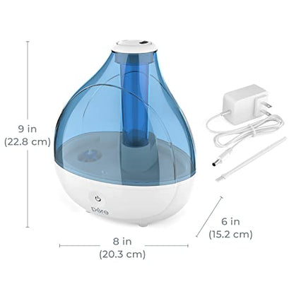 Pure Enrichment MistAire Ultrasonic Cool Mist Humidifier - Quiet Air Humidifier for Bedroom, Nursery, Office, & Indoor Plants - Lasts Up To 25 Hours - size: MistAire (Large)