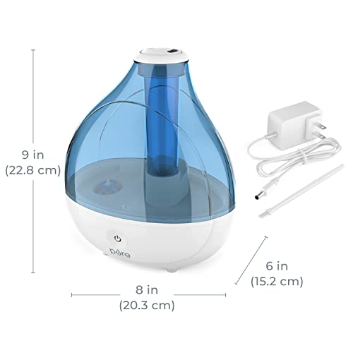 Pure Enrichment MistAire Ultrasonic Cool Mist Humidifier - Quiet Air Humidifier for Bedroom, Nursery, Office, & Indoor Plants - Lasts Up To 25 Hours - size: MistAire (Large)