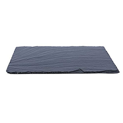Slate Reptile Basking Platform Tortoise Feeding Dish Natural Rock Reptile Bowl Landscape Habitat Decor for Turtle 10 * 12 - size: L