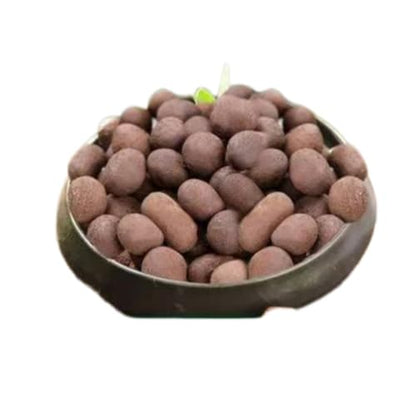 Hydroponics Clay Pebbles Lightweight Ceramsite Water Retention Porous Balls - color: 1 lb, size: Large (15-30mm)