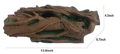XL Reptile Hide Cave – Aquarium Decor for Snake & Gecko - size: Extra Large