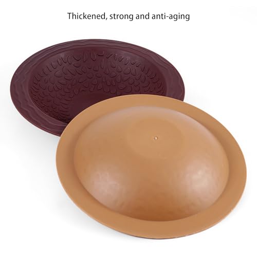 Reptiles Soaking Dish Water Pool Large Bathing Bowl for Turtles Lizards Frogs Amphibians Habitats Decoration Reptiles Amphibians Water Bowl