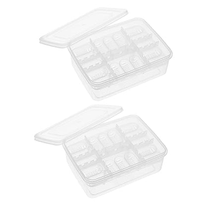 Abaodam 16-Hole Reptile Egg Incubator Box 2PCS Professional Hatching Tray for Gecko and Lizard Eggs Reptile Breeding Supply Cover