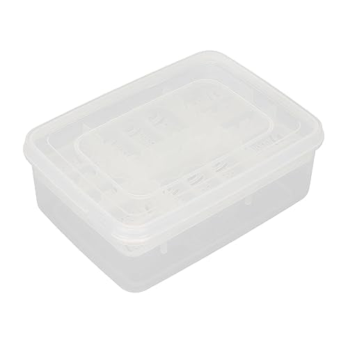 GLOGLOW 16 Grid Reptile Incubator, Plastic Construction, Transparent Design for Efficient Reptile Egg Hatching, Perfect for Breeding Reptiles 6.6x4.8x2.4in