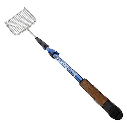 Sand Dipper Cat Poop Scooper & Chicken Poop Scooper - Rugged Big 6" Square Stainless Steel Long Handle for Home Kitty Litter Scoop & Farm Chicken Coop Scooper (Mid-Adjustable) - size: 6 - Mid-Adjustable