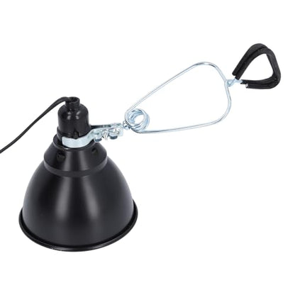 Ejoyous Reptile Light Fixture, Deep Dome Reptile Heat Lamp Fixture with 360 Degree Rotation for E27 UVA UVB Bulb, Ceramic Heat Emitters for Bearded Dragon Snake Chameleon Lizard