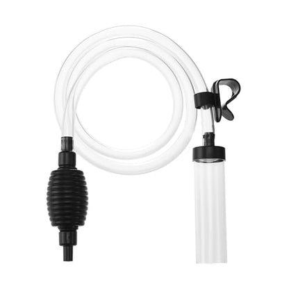 4.3ft Aquarium Siphon Vaccum Cleaner Fish Tank Water Changer for Cleaning Gravel & Sand - size: 4.3ft