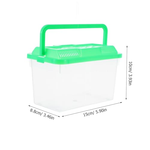 HEMOTON Desktop Handheld Portable Aquarium for Fish Turtles and Hamsters Pet Transport Box for Travel Versatile and Easy to Fish Tank Design
