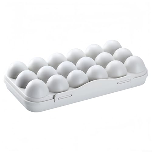 Portable Egg Storage Box With 18 Grids Egg Protector Case Tray Container Secure Egg Transport Outdoor Trips And Activities(12 Beige) - size: 12 Beige