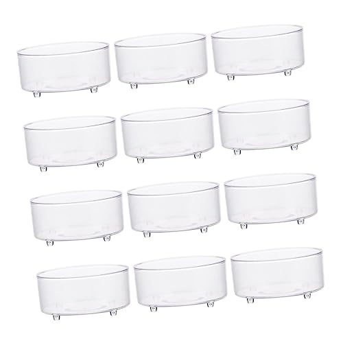 Milisten 30PCS Acrylic Reptile Feeding Bowls and Water Dishes Reptile Food Cups for Lizards Snakes and Insects Household Supplies