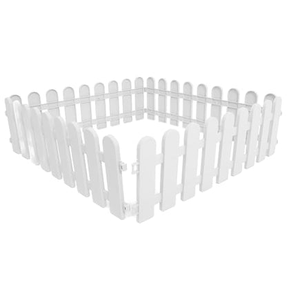 UPKOCH Garden Fence Panel 6-Pack Outdoor Plastic Pet Barrier for Small Dogs Tortoises Exercise Pen Portable Easy Installation 19.68X5.11 Inches