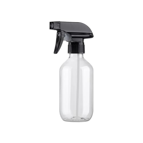 Spray Bottles 1Pack 10oz Fine Mist Empty Squirt Bottle for Cleaning | Refillable Plastic Water Spray Bottle with Adjustable Nozzle BPA Free Small Spray Bottle for Hair Plants Pet Training - color: clear