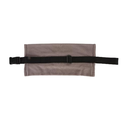 Soft Reptile Sling Carrier with Adjustable Strap, Warm Bearded Dragon Pouch for Lizard, Leopard Gecko, Hamster, Small Animals - color: Grey