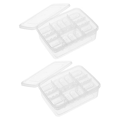 MERRYHAPY 2PCS Reptile Egg Hatchery Box 16 Holes Professional Incubation Tray for Geckos and Lizards Sturdy Reptile Supply for Hatching Eggs