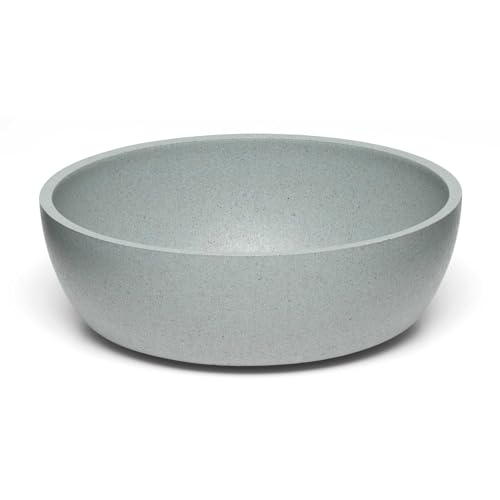 Loving Pets - Dolce Bamboo - Eco-Friendly Pet Bowls & Dishes for Dog, Cats, Puppy Food and Water Bowl -Sustainable and Dishwasher Safe, Made with Real Bamboo (Small, Slate-Grey) - color: Slate Grey, size: Small Bowl