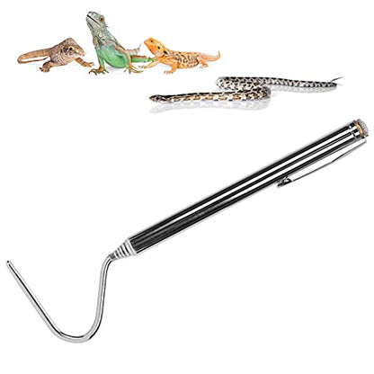 TITA-DONG Snake Catcher, Heavy Duty Snake Tongs Reptile Grabber Catcher Tool, Long Handle Reptile Wide Jaw Tongs Reptile Catching Equipment for Catching Handling Grabber Separate Small Pet Snake