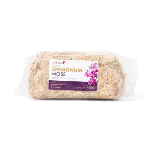 Premium Organic Sphagnum Moss, Orchid Moss - 2 Quarts (When Hydrated) - style: 2 Quarts