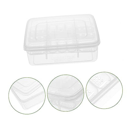 Reptile Egg Incubator Box for Snakes Lizards and Turtles Lightweight Plastic Hatching Case with Transparent Design for Observation and Air Circulation