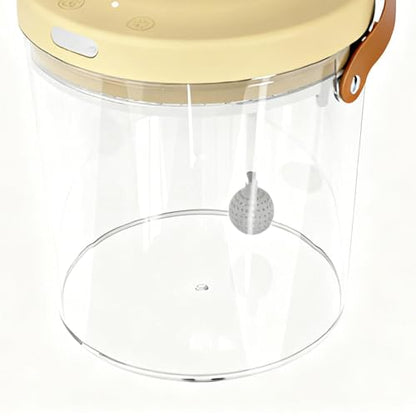 Travel Fish Tank with Light Quiet Clear Oxygen Circulation Aquarium | 2000mAh Fish Container for Bait Fishing Kids Indoor Outdoor Sensory Play Reptile