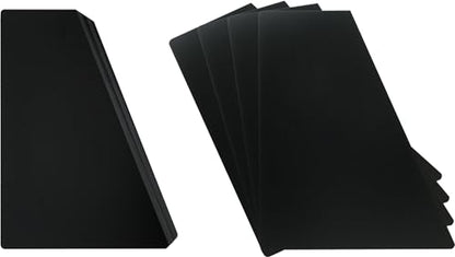 (100) 12" Record Divider Cards - SLOPED Full Cut - Black, Economical 30mil - 12" x 14 1/4" - #12NS14BK30DI