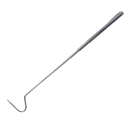 BESPORTBLE Retractable Stainless Steel Snake Hook Tool for Safe Handling of Reptiles Telescoping Design for Snake Enthusiasts and Reptile Care