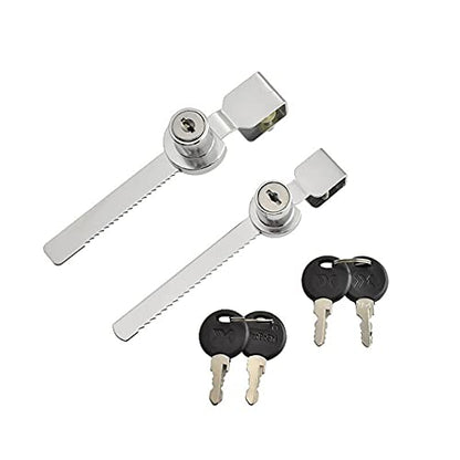 3PCS Reptile Vivarium Terrarium Showcase Display Cabinet Sliding Glass Door Lock w Keys