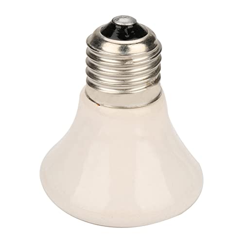Ceramic Heat Emitter Lamp, 100W Black Heater Bulb with Power Switch, Anti-Biting Hook for Pet Brooder, Chicken Coop, Lizard, Snake, Aquarium, 110-120V