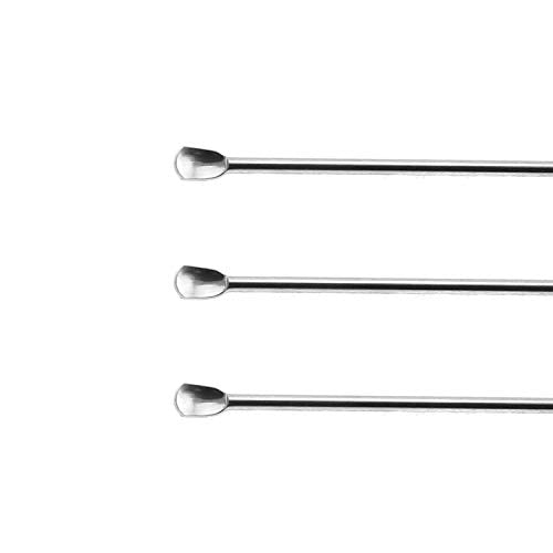 1 Set Stainless Steel Micro Lab Sampling Scoop Spatulas Combination Reagent Spoon Laboratory Supplies (Pack of 4)
