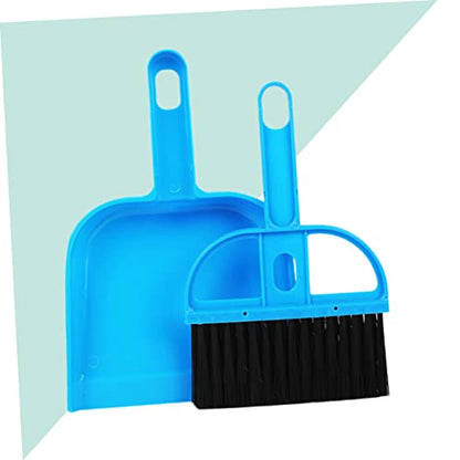 COLLBATH 3pcs Cage Cleaner Broom and Dustpan for Small Animals Portable Pet Cleaning Tool for Guinea Pigs Hamsters Chinchillas and Reptiles Efficient Habitat Maintenance