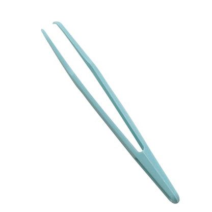 JCBIZ 24PCS 120MM Elbow DIY Plastic Notebook Tweezers Blue Sticker Stationery Toy Clips for Bead Craft Sticker Application Reptile Feeding