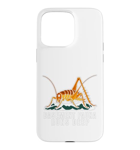 Cave Cricket Keeper Funny Retro Entomology Identity Case for iPhone 15 Pro Max