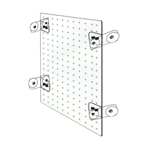 Acrylic Aquarium Divider, Fighting Fish Hatching Isolation Plate Cuttable Aquarium Accessories with Suction Cup Fish Breeding Case Divider(20x20cm)