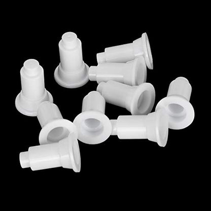Fydun 100 Pcs Isolation Board Supporty Feet, 100Pcs Set Aquarium Feet, Fish Dividers Support for Divider Black (White) - color: White