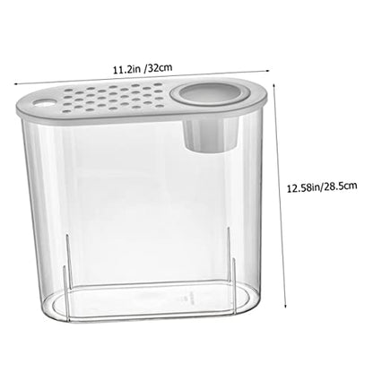 BESPORTBLE Small Plastic Aquarium Tank for Turtles and Reptiles Portable Desk Fish Tank Design for Decor